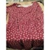 Robe mater envie de fraise bordeau feuille TAILLE 36-38