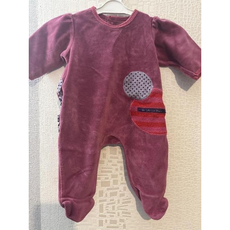 Pyjama violet les moulins TAILLE 3 mois