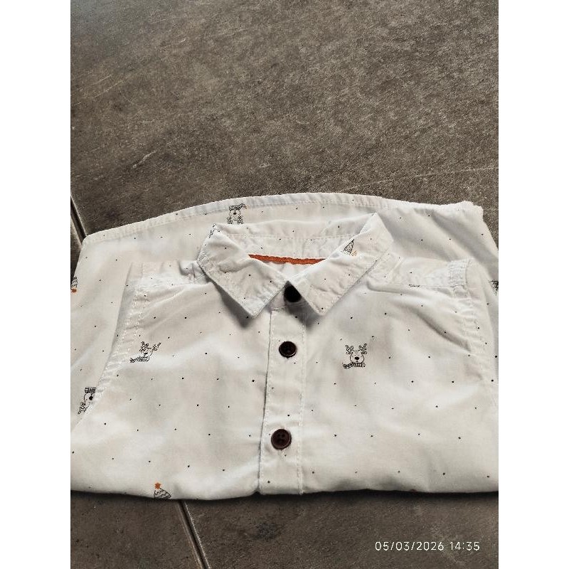 Chemise blanche rêne ml gemo TAILLE 12 mois