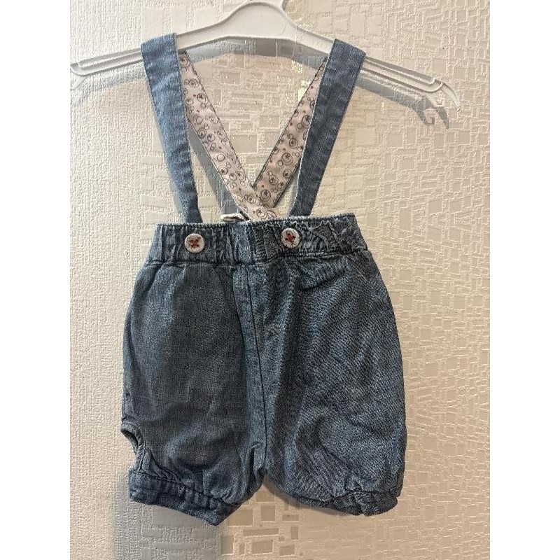 Salopette short jeans TAILLE 3 mois