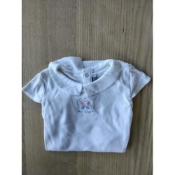 Body MC blanc papillon...