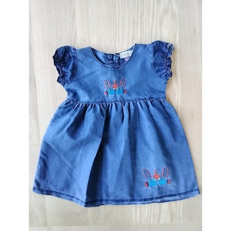 Robe denim paon Everfit 2 ans TAILLE 2 ans