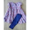 Ensemble robe+legging rose fleurs 23 mois TAILLE 23 mois
