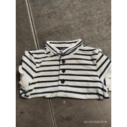 T shirt mc rayé noir blanc...