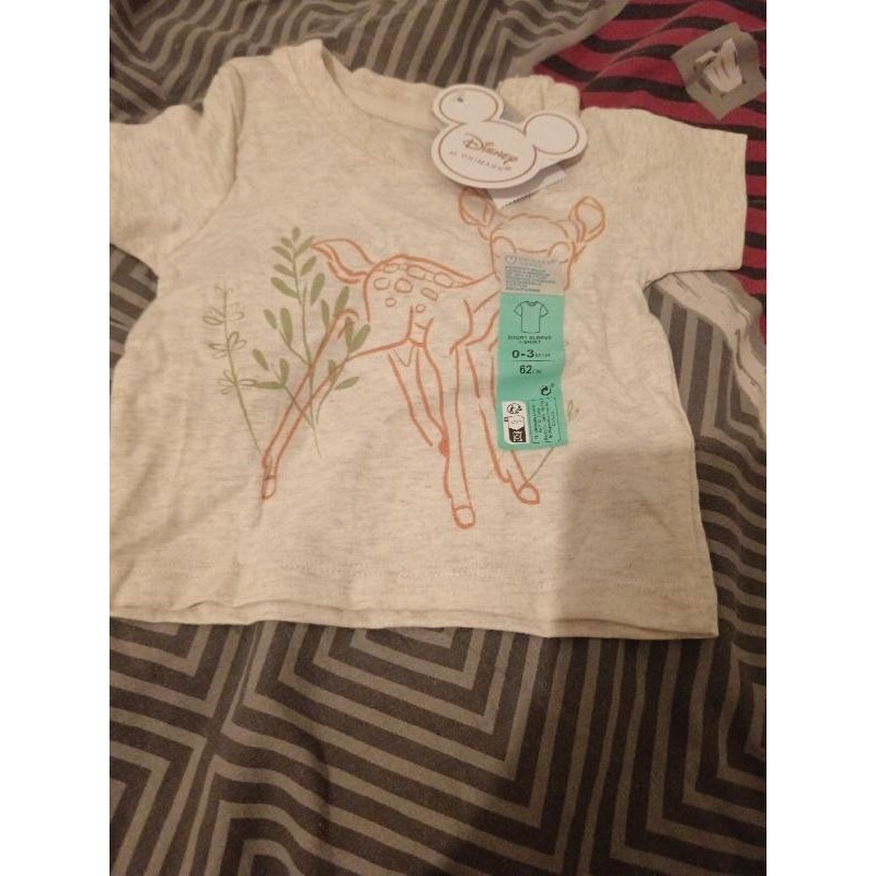 T shirt bébé bambi 0/3 mois TAILLE 0/3 mois