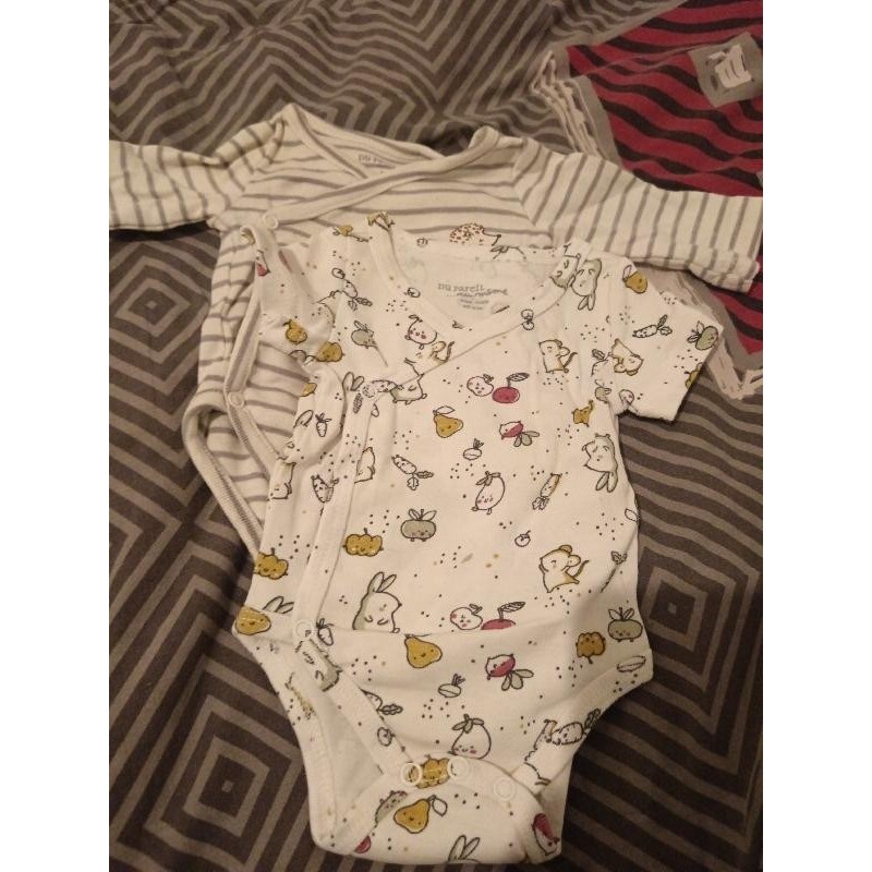 Lot de 2 body naissance TAILLE Naissance