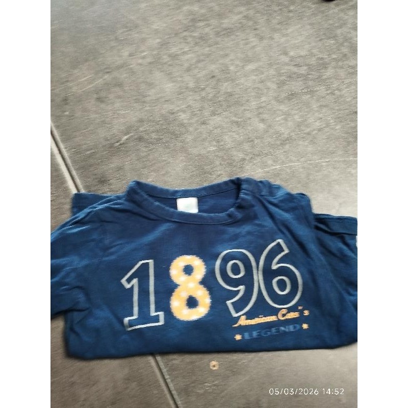 T shirt ml tex bleu 1896 TAILLE 12 mois
