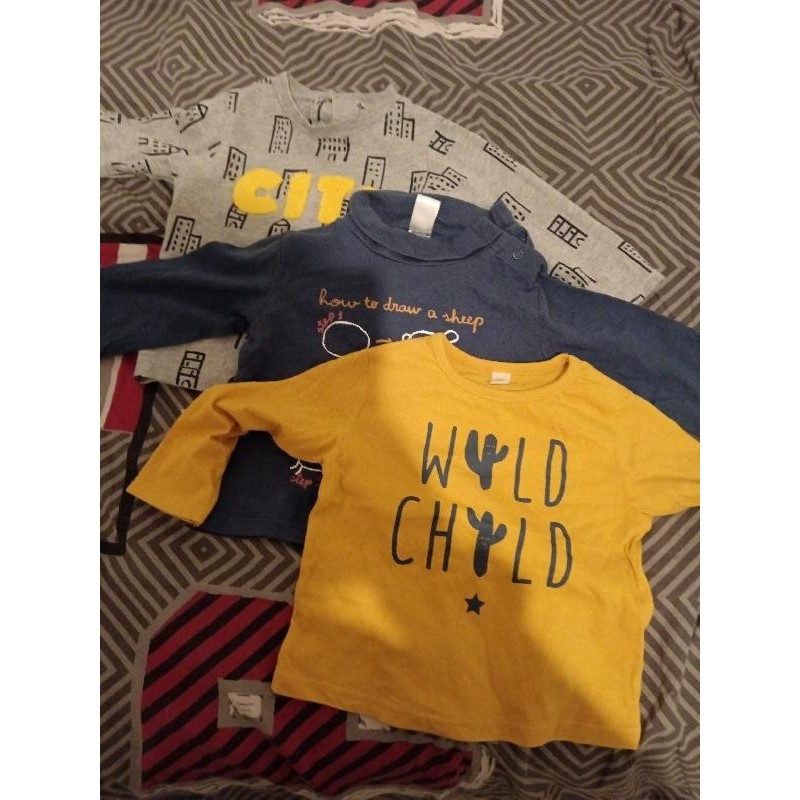 Lot de 3 t shirt ml TAILLE 1 an