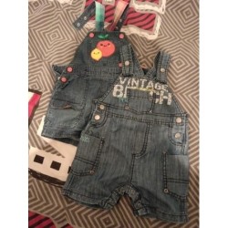 Lot de 2 salopettes été...