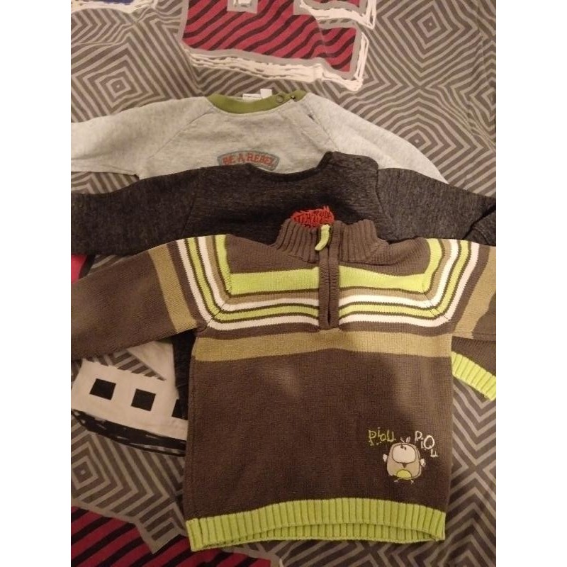 Lot de 3 pull TAILLE 1 an