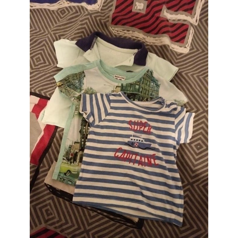Lot de 3 t shirt mc TAILLE 1 an
