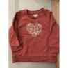 Pull rouge cœur blanc , pat & ripaton 18 mois  TAILLE 18 mois 