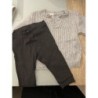 Ensemble pull et legging gris , H&M 9 mois TAILLE 9 mois 