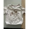 Pull blanc motif forêt , C&A 3-6 mois  TAILLE 3-6 mois