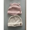 Lot de 2 bonnets rose et blanc cœurs , tape à l’œil 6-9 mois TAILLE 6-9 mois