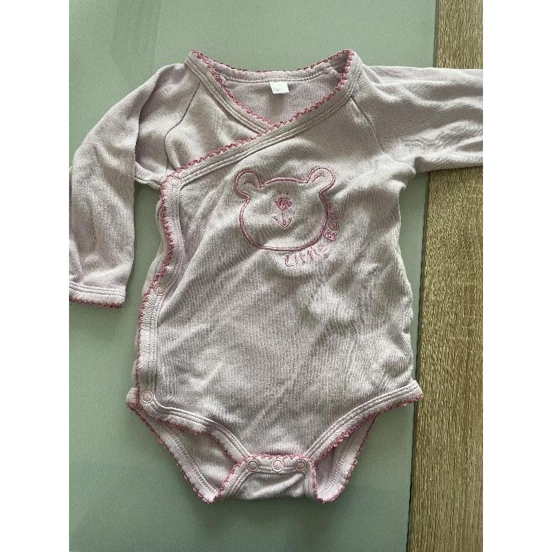 Body manches longues rose motif ourson , 6 mois TAILLE 6 mois