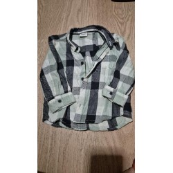 Chemise a carreaux verte...