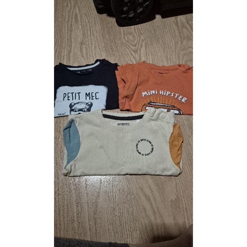 Lot 3 hauts manches longues  TAILLE 18 mois 