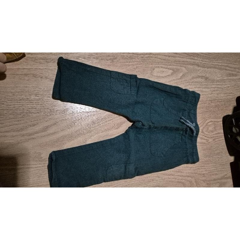 Pantalon leger vert foncé kiabi  TAILLE 18 mois