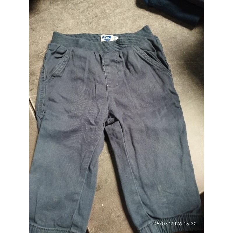 Pantalon bleu mot d'enfant TAILLE 12 mois