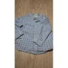 Chemise a carreaux blanche et bleue  TAILLE 6 mois 