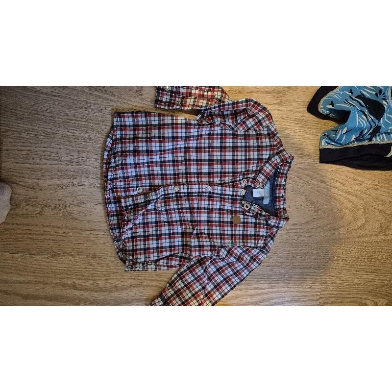 Chemise a carreaux obaibi  TAILLE 12 mois 
