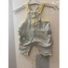 Salopette grise et jaune  TAILLE 1 mois