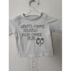 TEE shirt blanc manches...