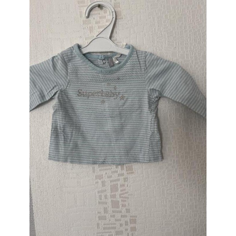 TEE shirt manches longues superbaby TAILLE 1 mois