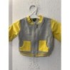 Gilet gris et jaune  TAILLE 6 mois