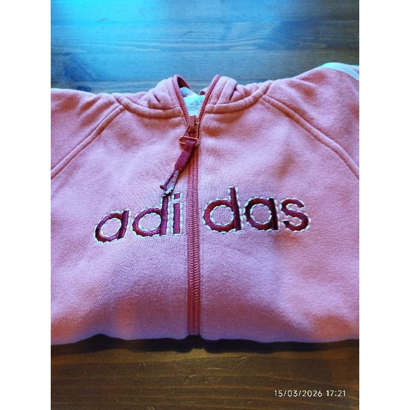 Sweat gilet adidas rose capuche TAILLE 8