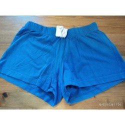 Short coton bleu électrique...