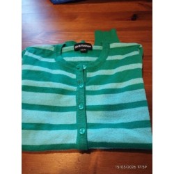 Gilet rayé vert girls...