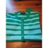 Gilet rayé vert girls fashion TAILLE 10 a