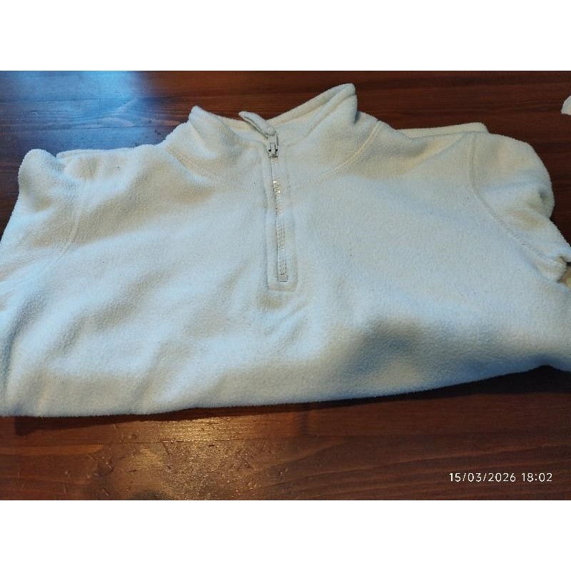 Polaire blanc on extenso TAILLE 10