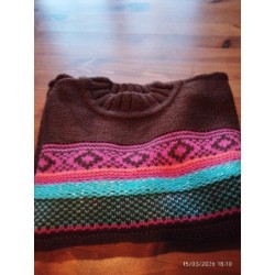 Pull laine lovely marron...
