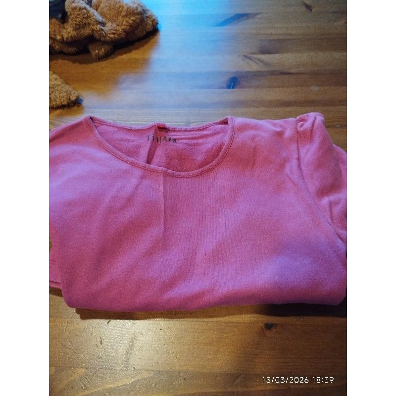 Robe ml rose manches grises tissaia  TAILLE 10