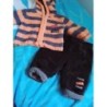 Ensemble polaire orange/marron  TAILLE 1 mois