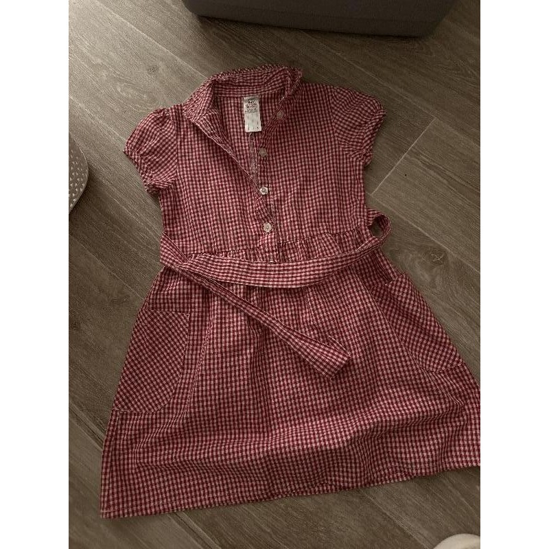 Robe Vichy rouge et blanc TAILLE 5/6