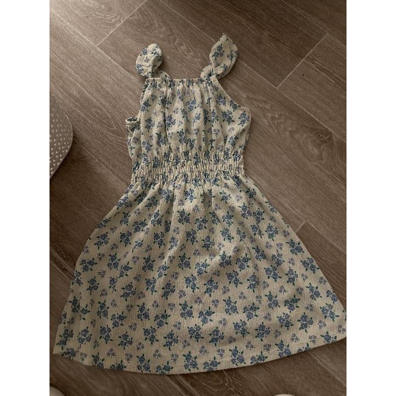 Robe kiabi fleuri bleu TAILLE 3