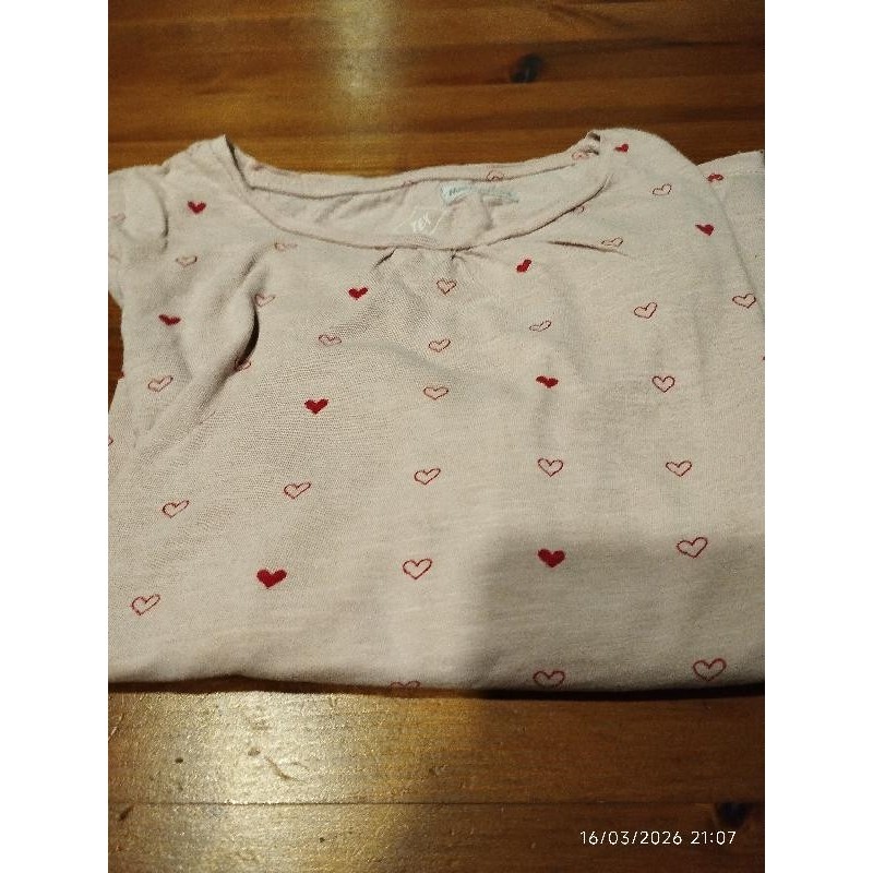 T shirt rose coeur tex TAILLE 11-12
