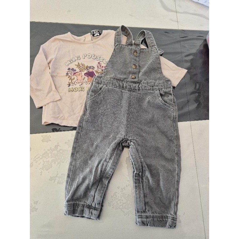Ensemble salopette 18 mois tape a l'œil  TAILLE 18 mois