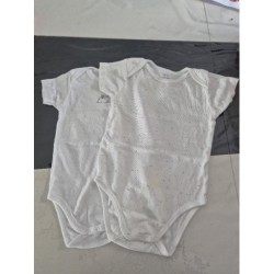 Lot de 2 bodies blanc...
