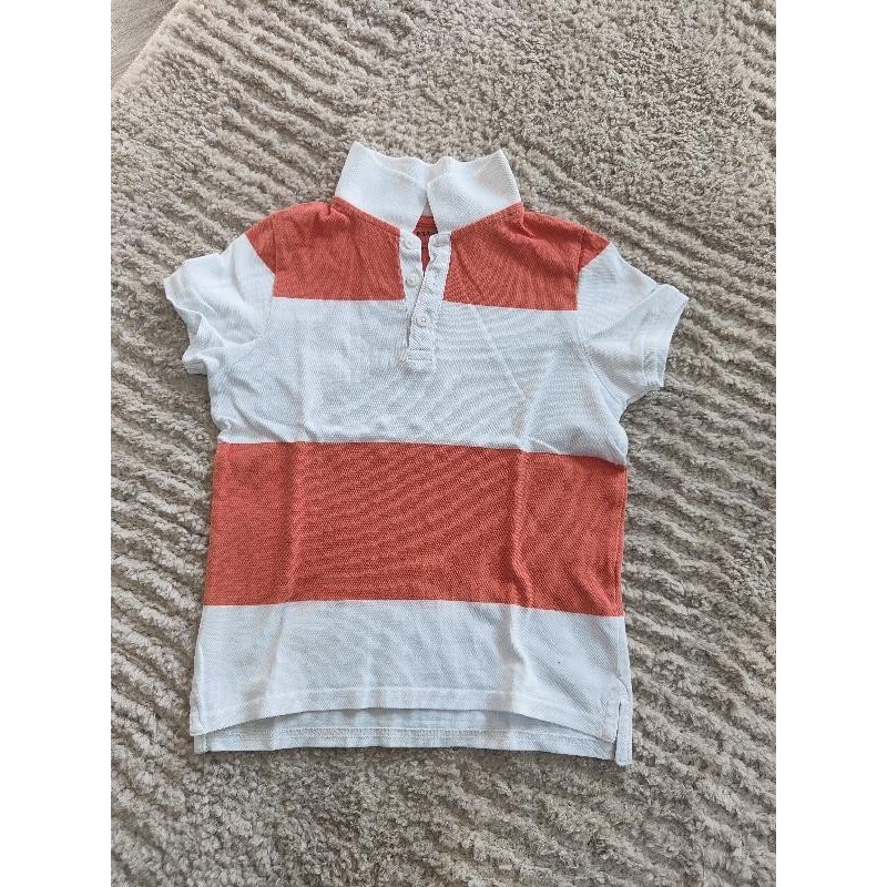 T shirt Kiabi blanc orange TAILLE 8