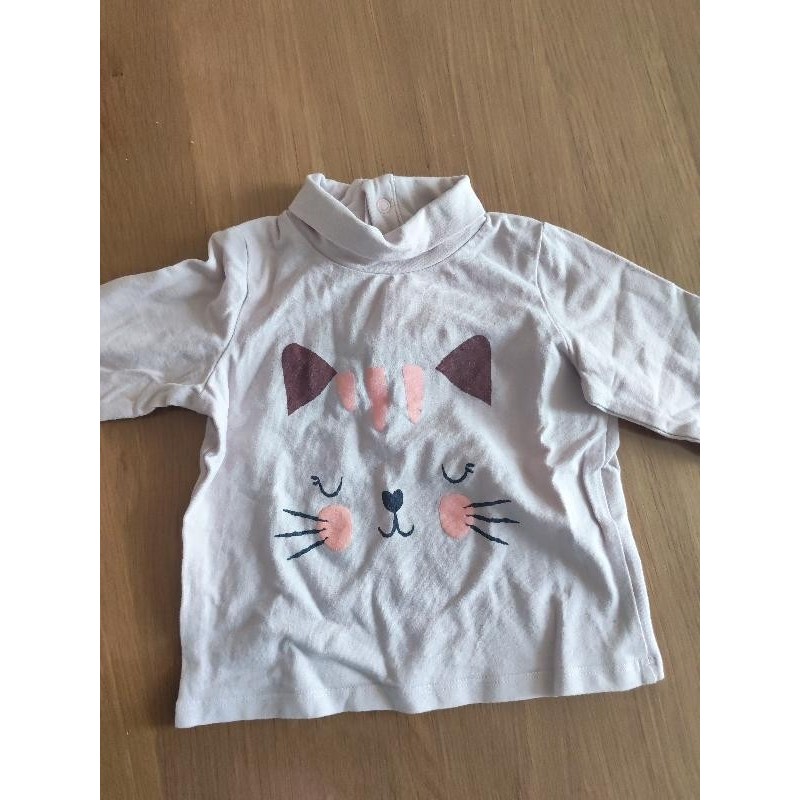 Tee shirt manche longue bébé fille TAILLE 9 mois 