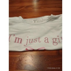 Tshirt shein blanc mc girl...