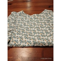 Blouse blanc pois...