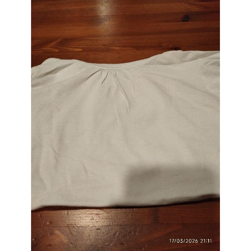 Tshirt ml col roulé blanc TAILLE 9-10