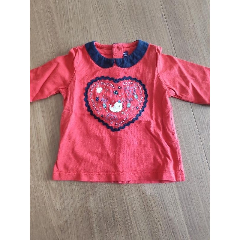 Tee shirt manche longue bébé fille TAILLE 6 mois