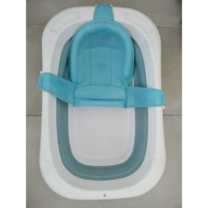 Baignoire pliable blanc/bleu